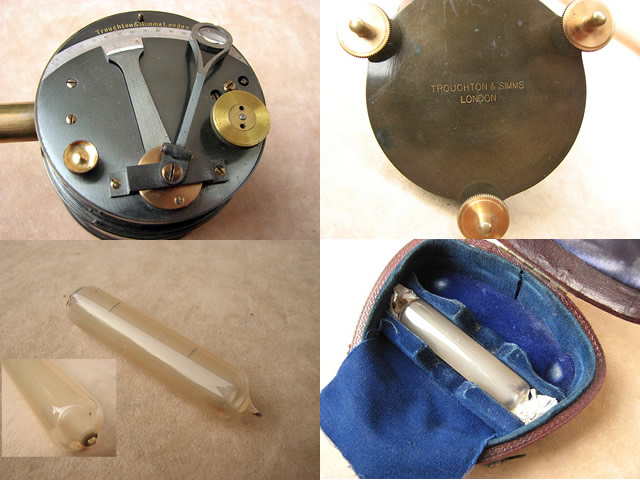 Troughton & Simms box sextant with artificial horizon. Property of Capt H S L Scott 4th Hussars